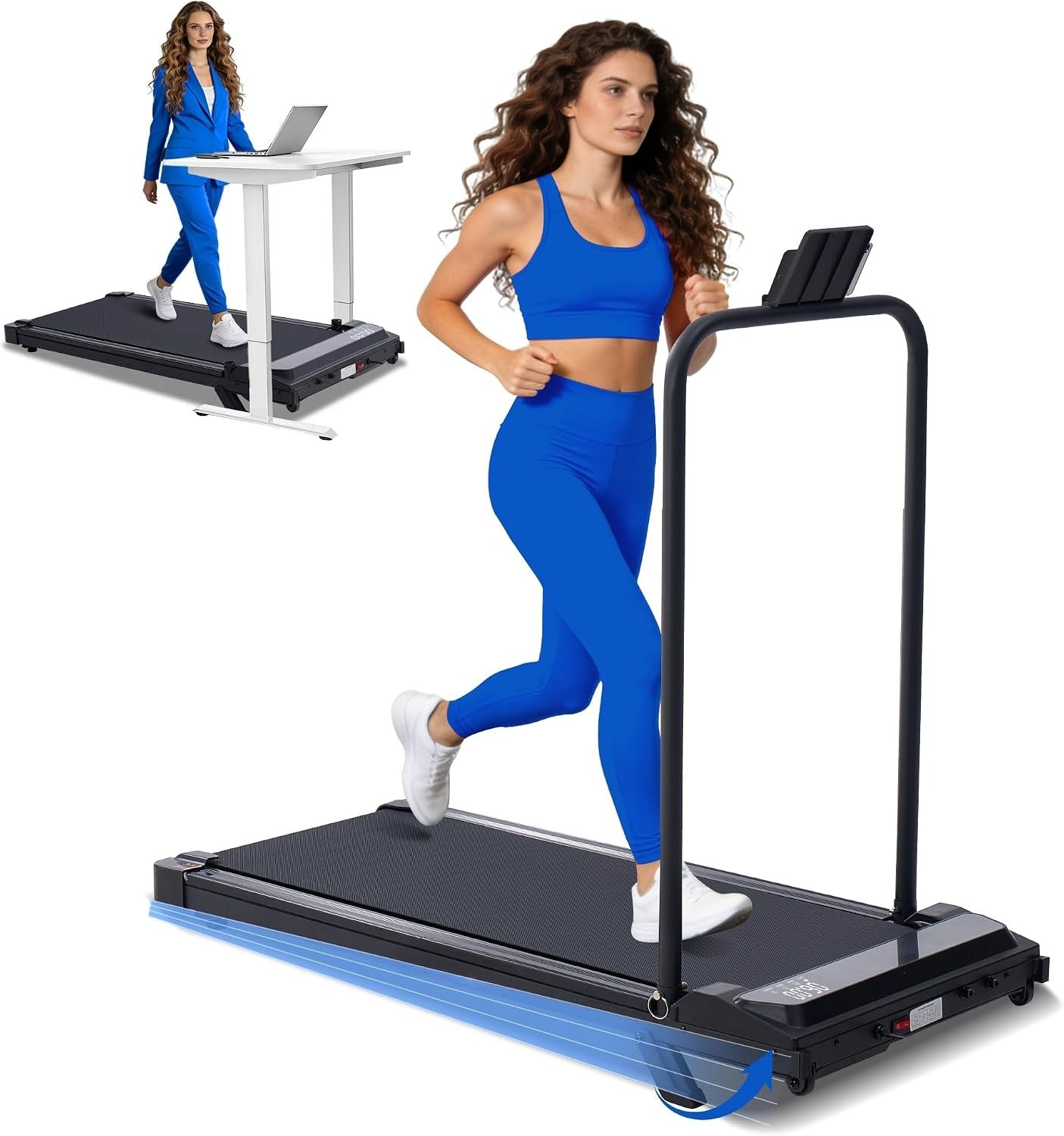 3.0HP Portable Incline Walking Pad Treadmill