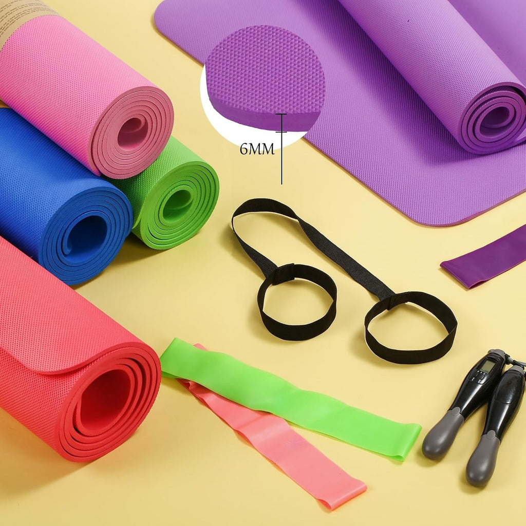36‑Pcs Yoga Set with Mats Bands Straps