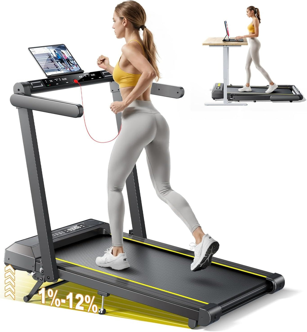 Foldable Walking Pad with 12% Incline