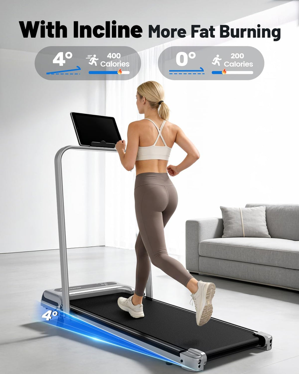 Portable Under‑Desk Walking Pad