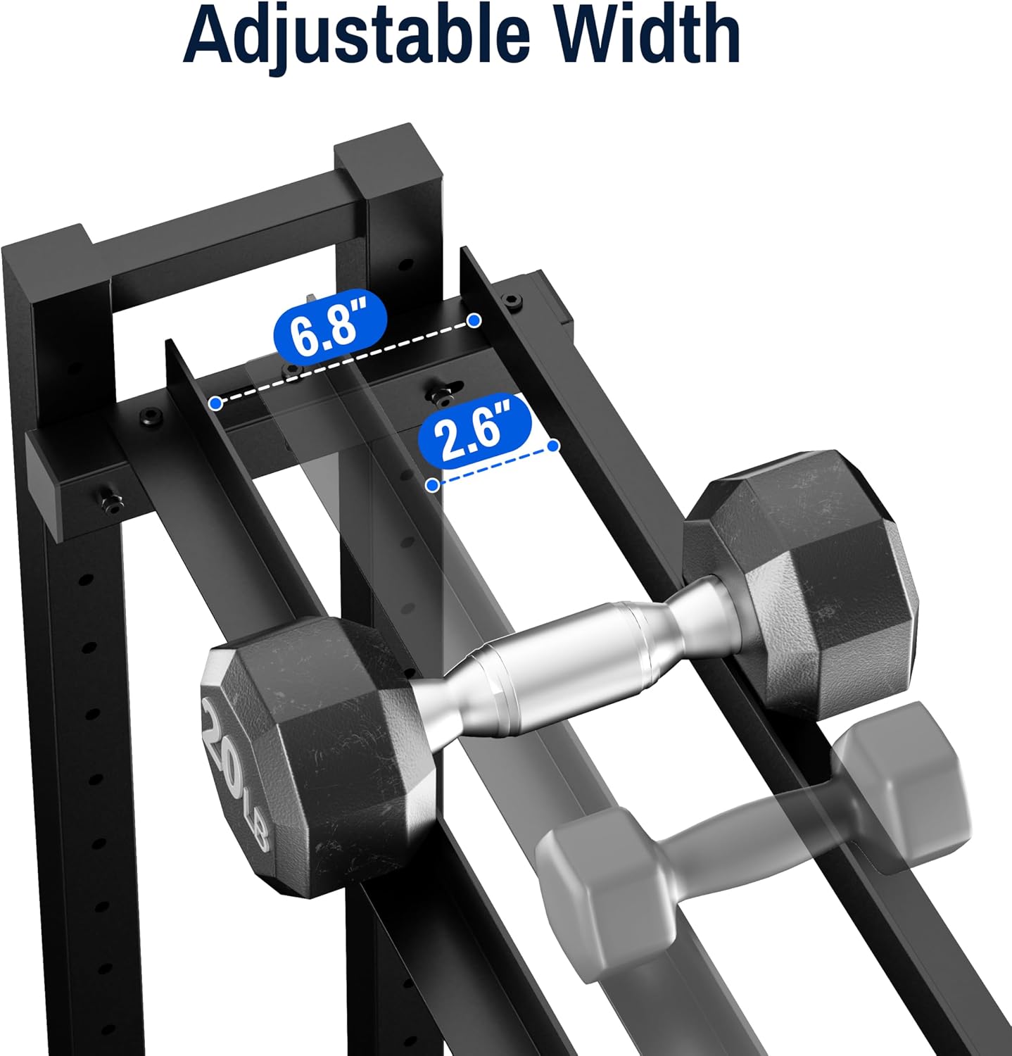 3‑Tier 1200‑Lbs Heavy‑Duty Dumbbell Rack