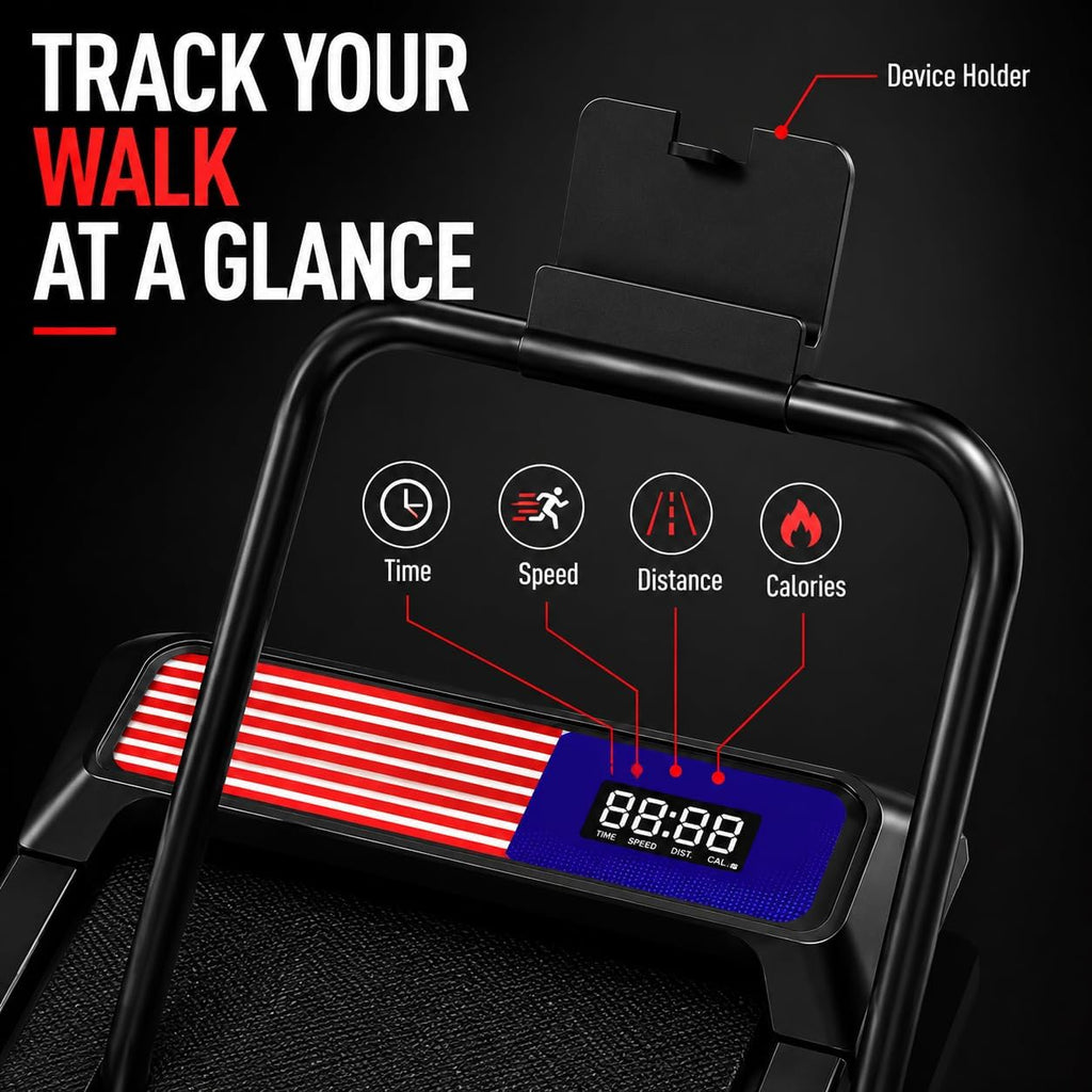 2.5HP 265‑Lbs 8% Incline Walking Pad Treadmill
