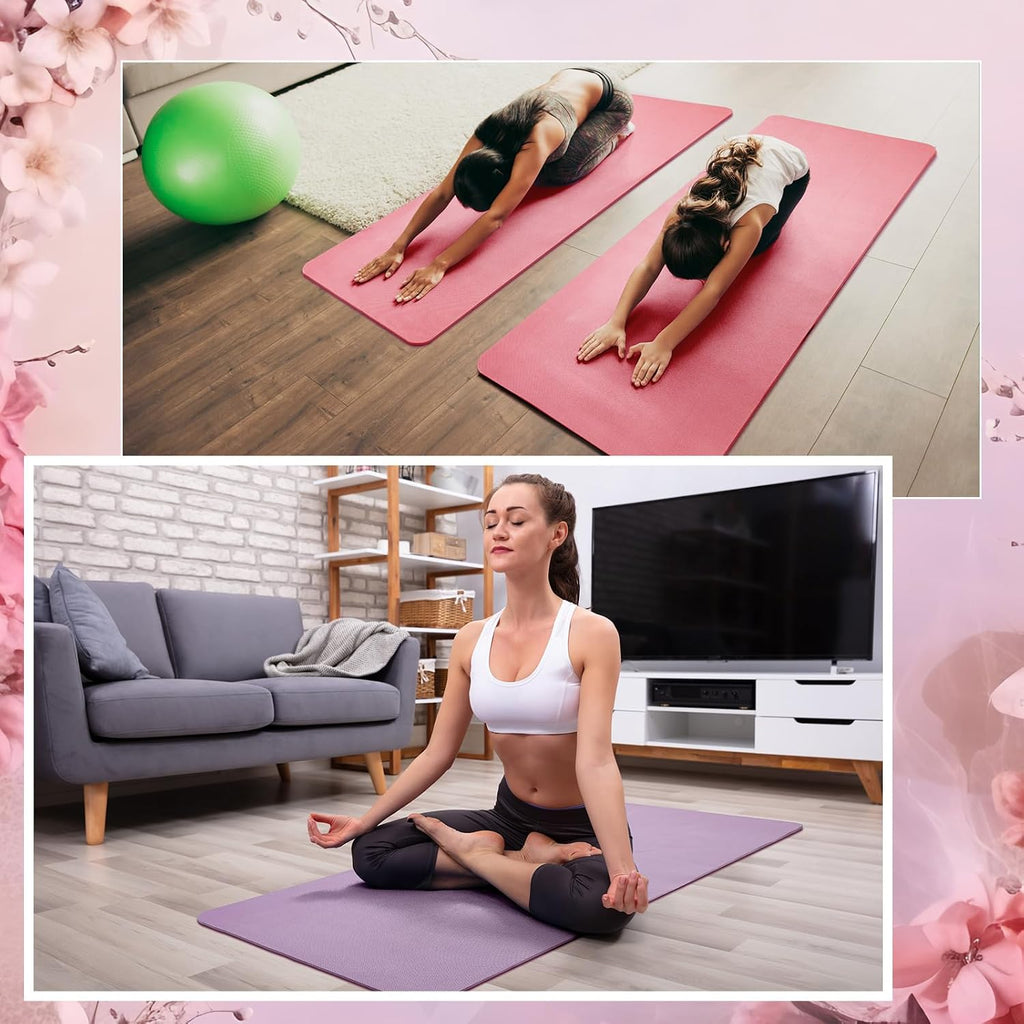 6‑Pack 10mm Non‑Slip Yoga Mats