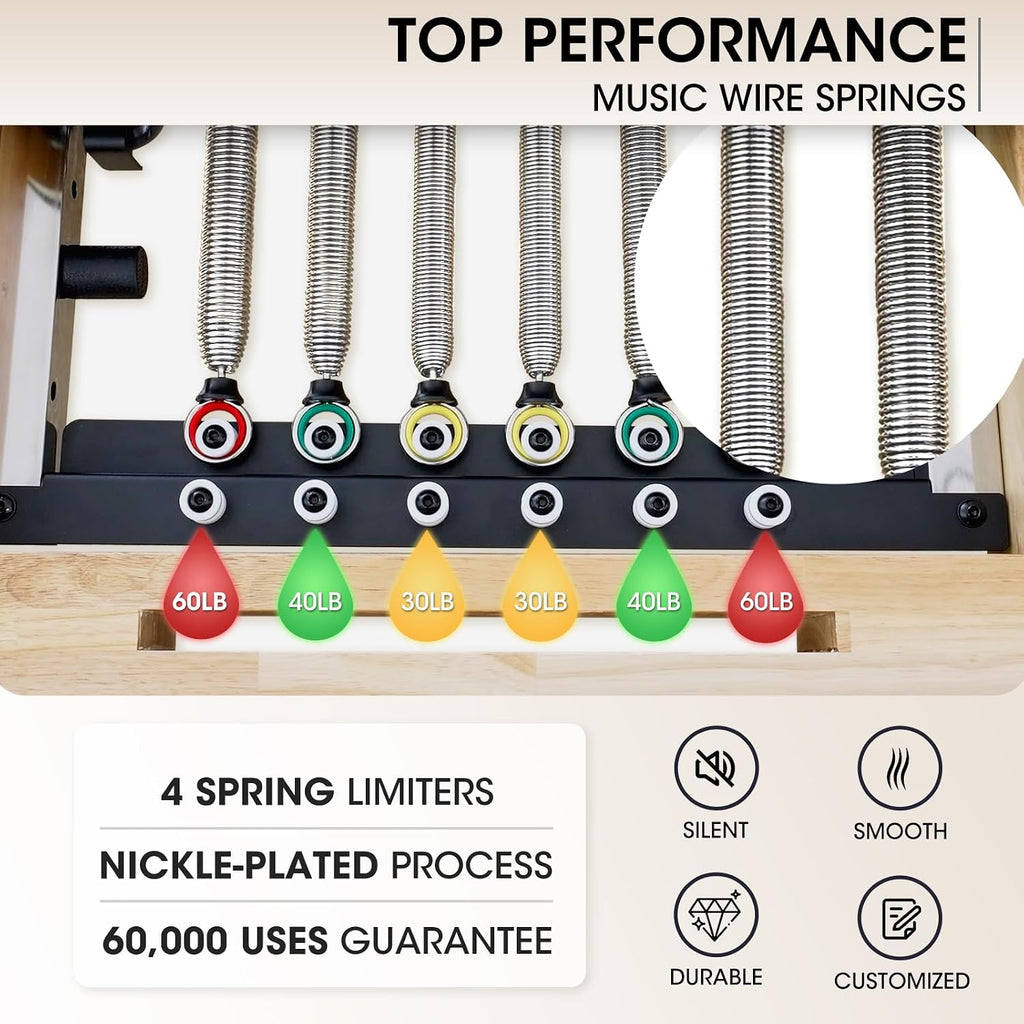 92" Wooden Home Studio Pilates Reformer