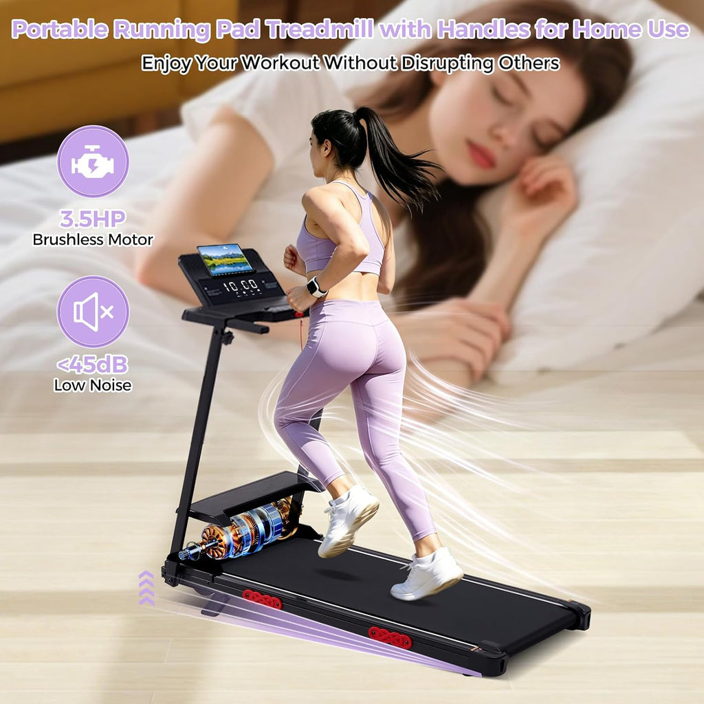 3.0HP 350‑Lbs Incline Walking Pad Treadmill