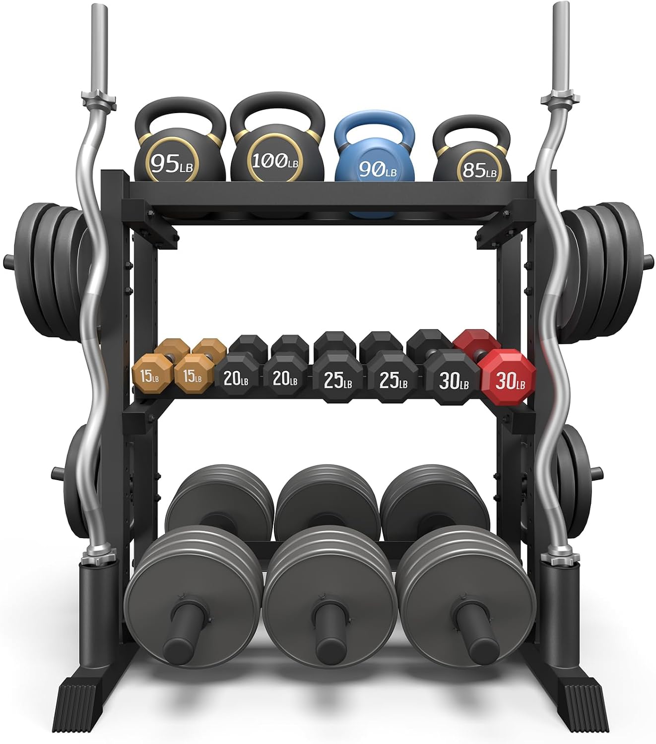 3‑Tier 1100‑Lbs Adjustable Dumbbell Rack