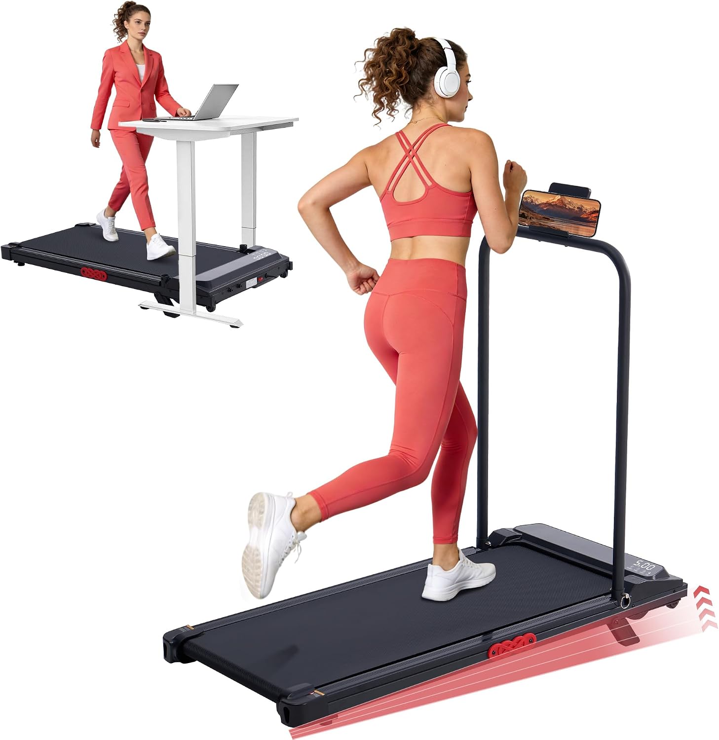 350‑Lbs Incline Walking Pad Treadmill