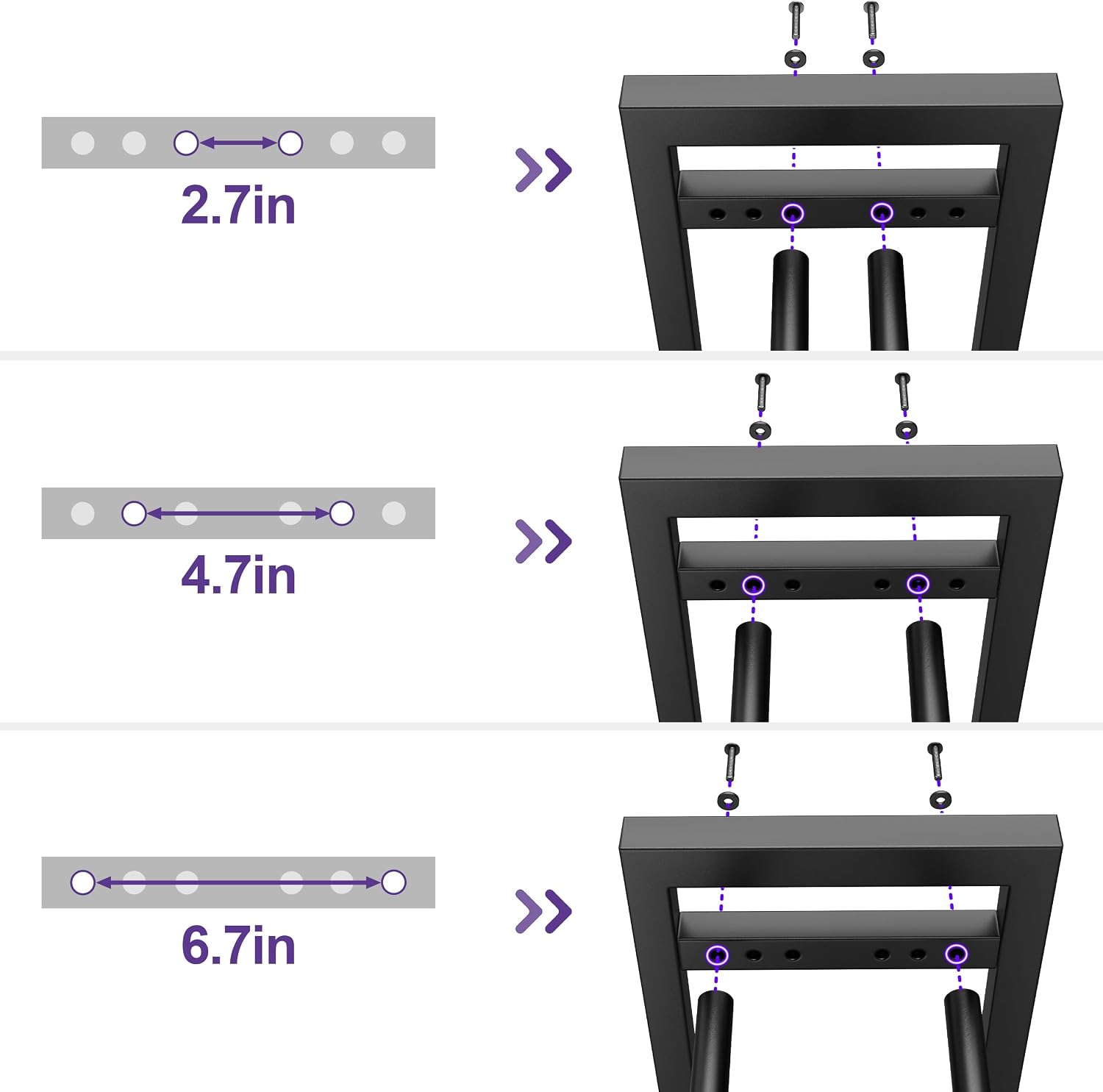 3‑Tier 450‑Lbs Dumbbell Rack