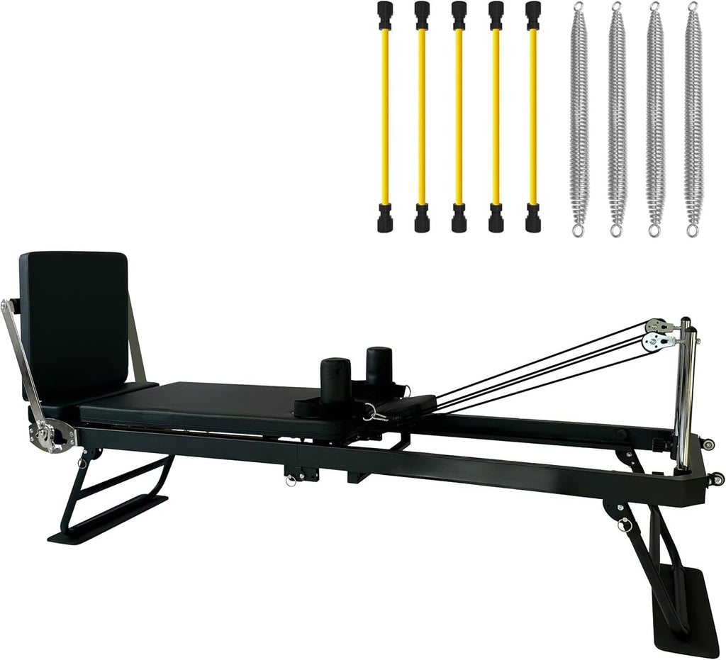 Foldable Home Pilates Reformer with Jump Board
