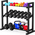3‑Tier 450‑Lbs Adjustable Dumbbell Rack