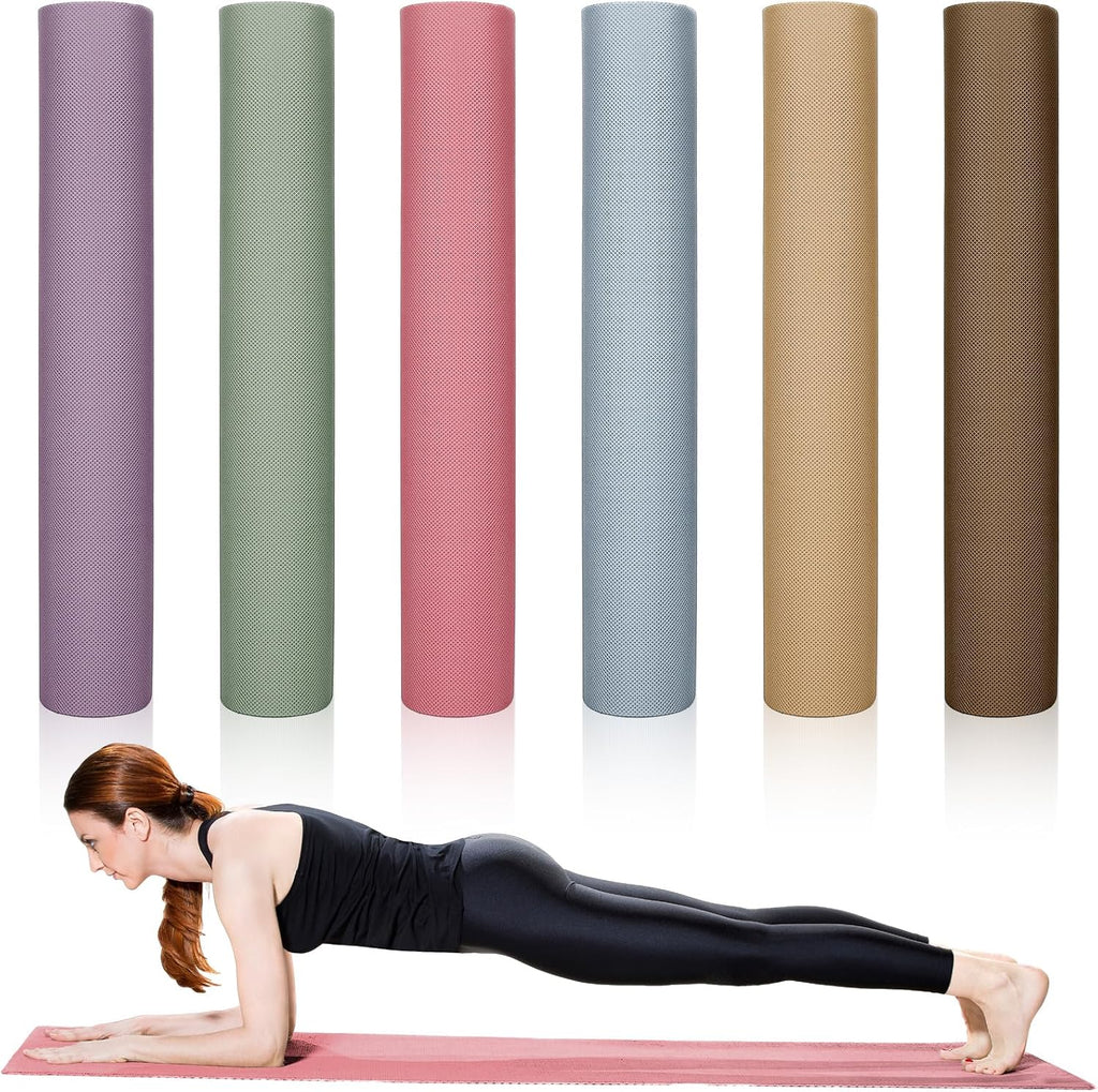 6‑Pack 4mm Non‑Slip Yoga Mats