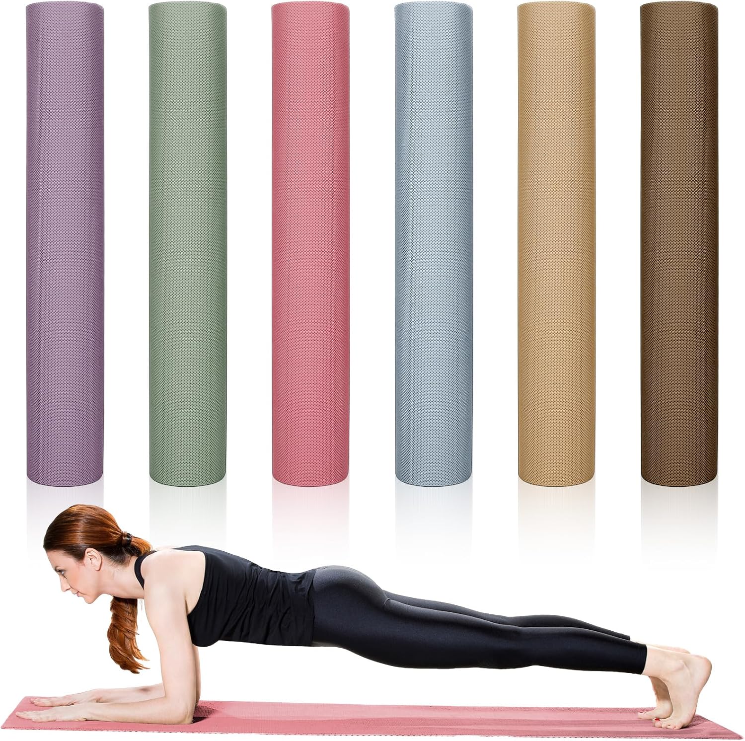 6‑Pack 4mm Non‑Slip Yoga Mats
