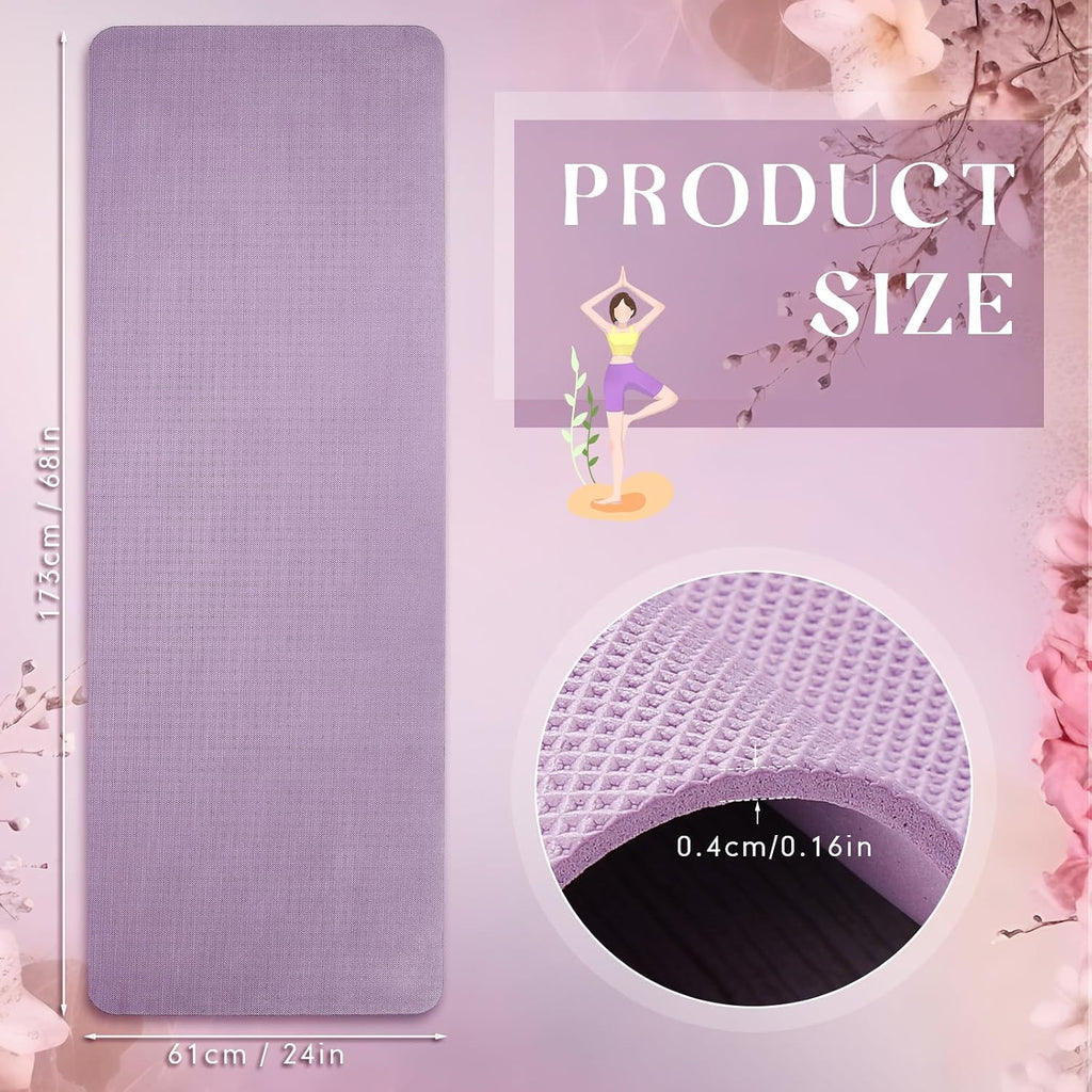 6‑Pack 4mm Non‑Slip Yoga Mats