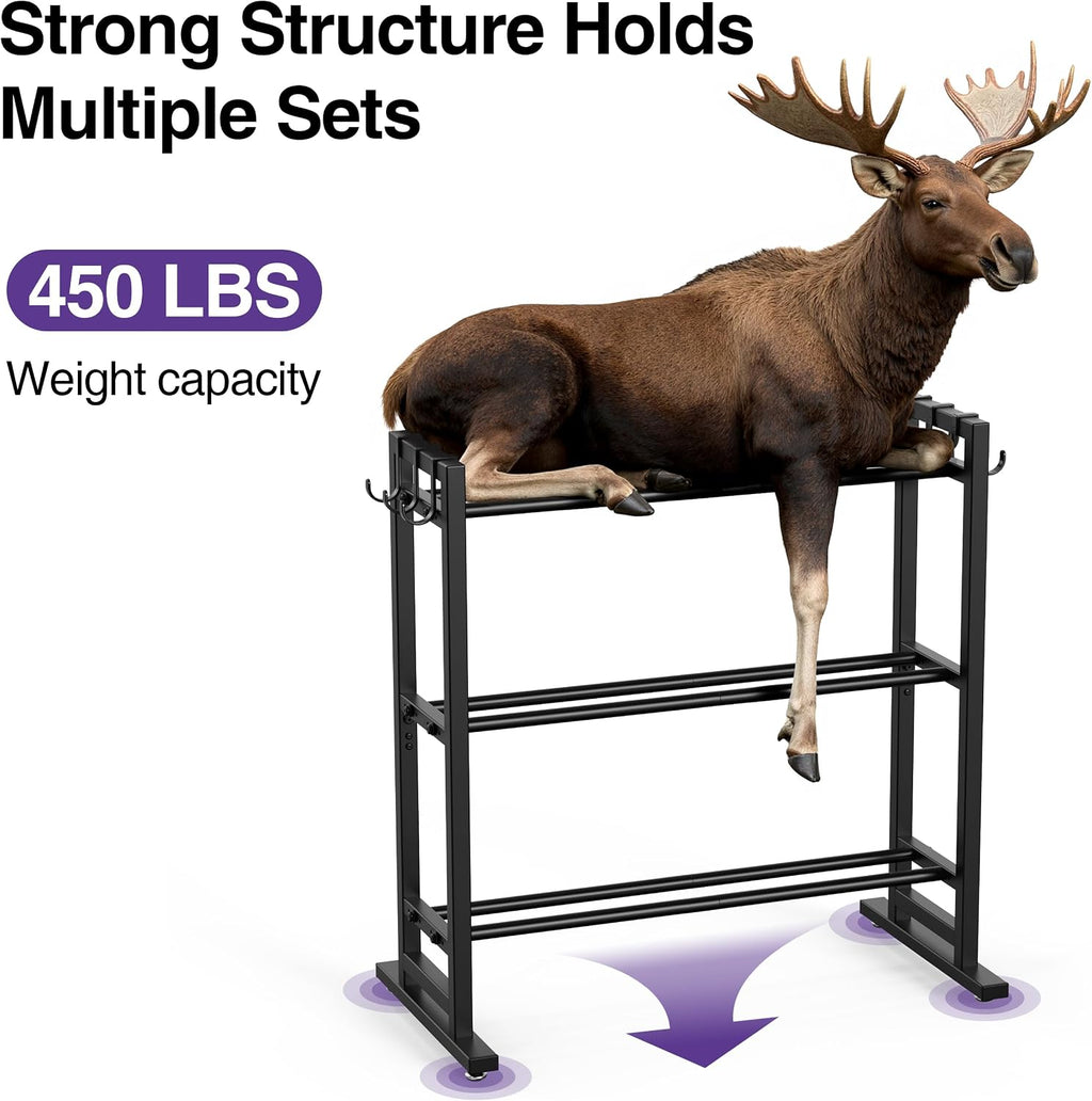 3‑Tier 450‑Lbs Dumbbell Rack