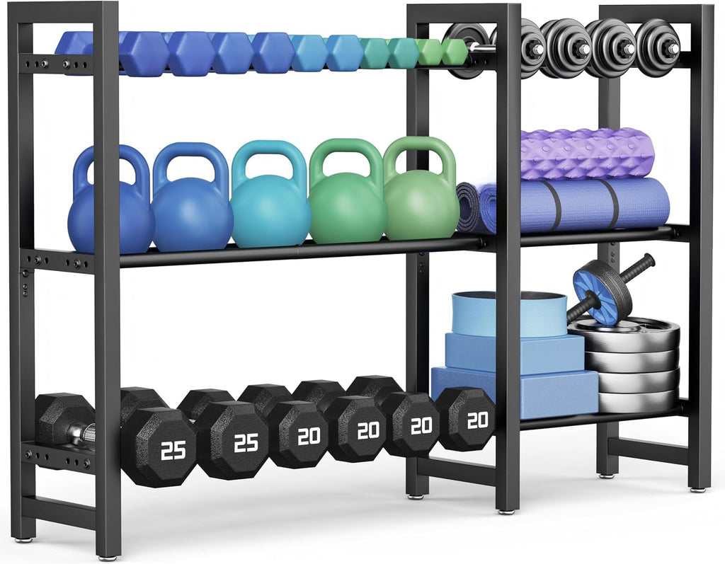 3‑Tier 50" Adjustable Dumbbell Rack