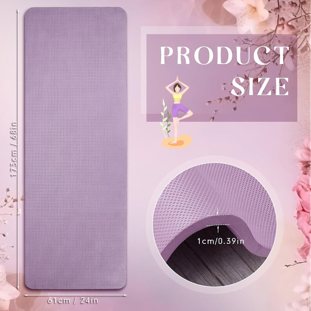 6‑Pack 10mm Non‑Slip Yoga Mats