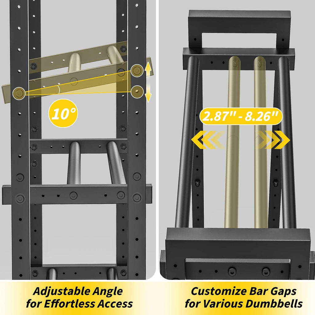 3‑Tier 450‑Lbs Adjustable Dumbbell Rack
