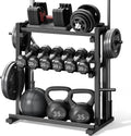 3‑Tier 1200‑Lbs Heavy‑Duty Dumbbell Rack