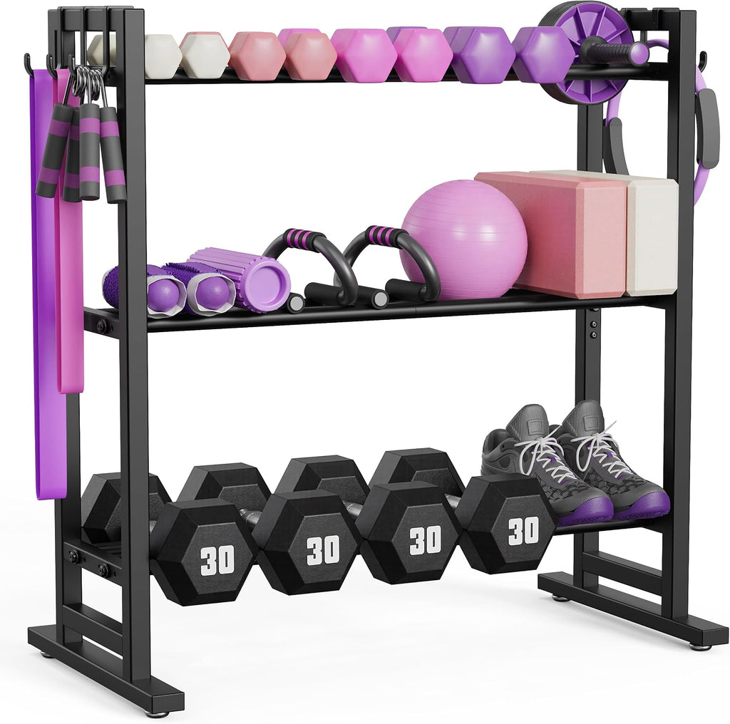 3‑Tier 450‑Lbs Dumbbell Rack