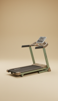Compact Treadmill With Oak Accents