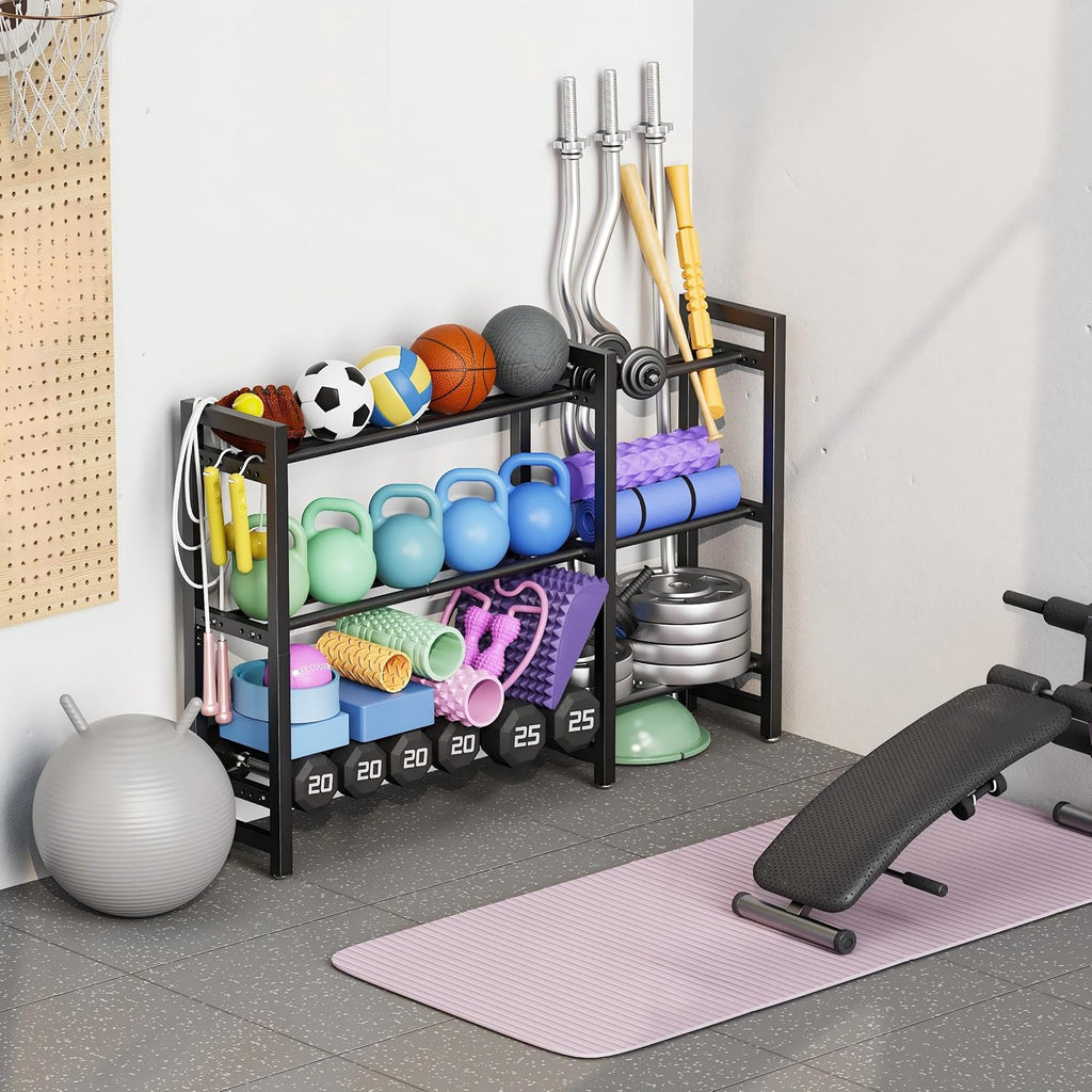 3‑Tier 50" Adjustable Dumbbell Rack