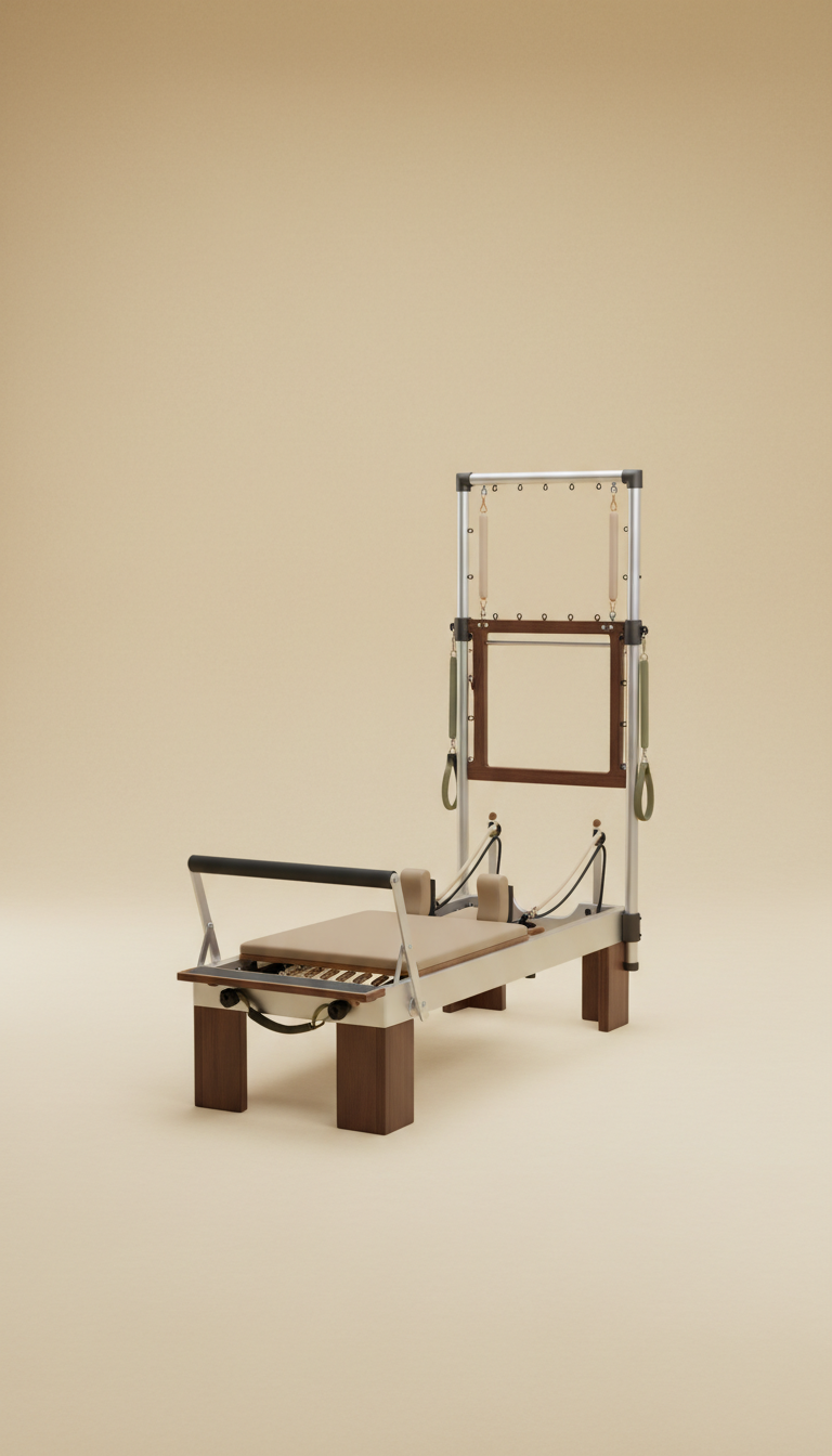 Pilates Reformer With Maple Frame