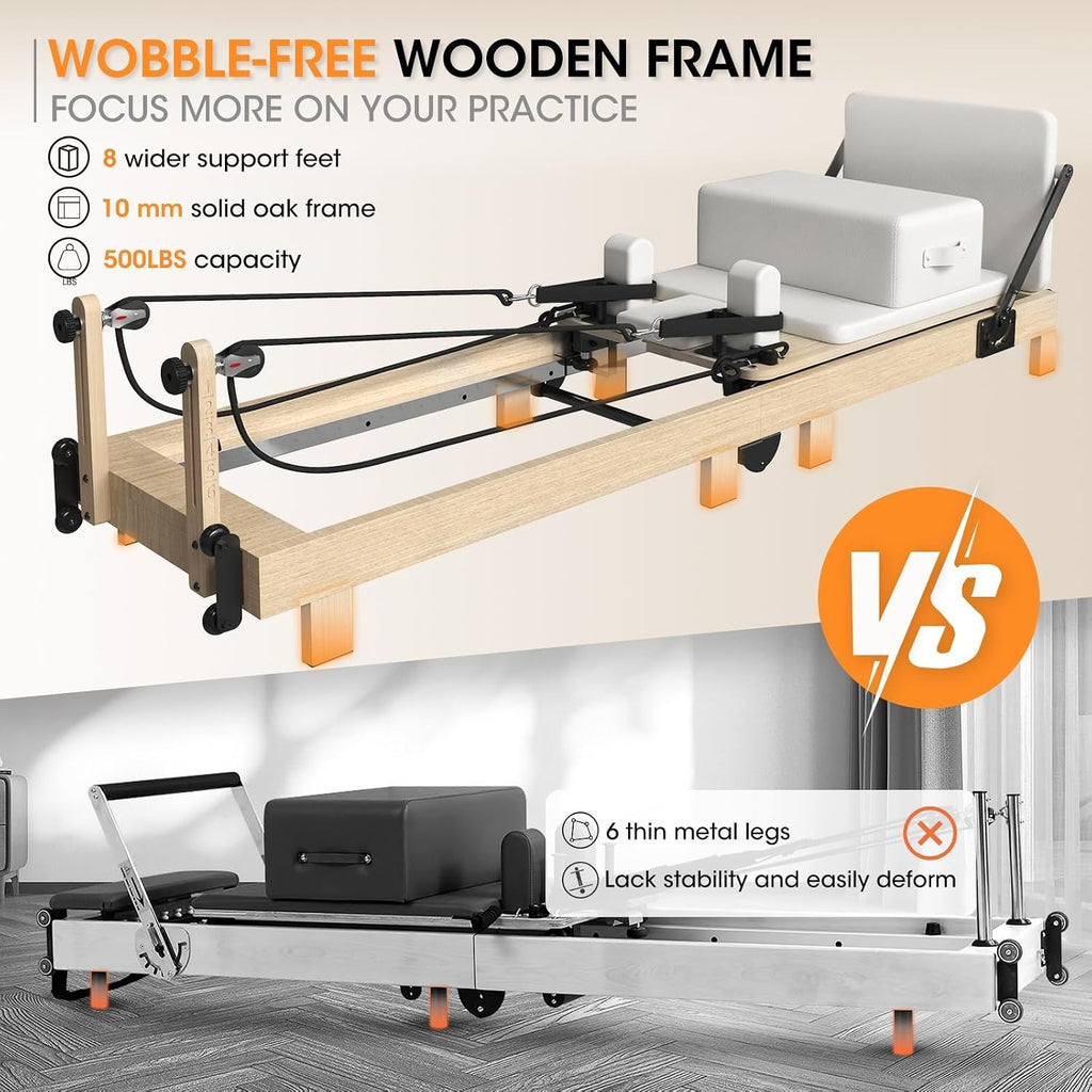 92" Wooden Home Studio Pilates Reformer